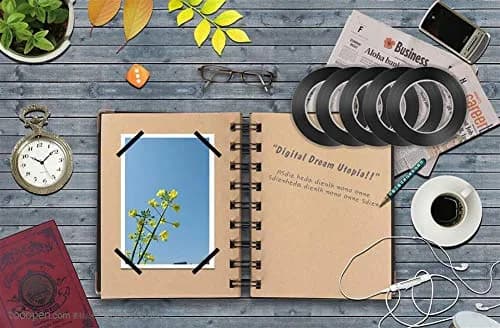 cridoz Black Pinstripe Tape 1/8 inch x 108 ft (Pack of 40 Rolls) | Grid Marking & Organization Tape thumbnail 6