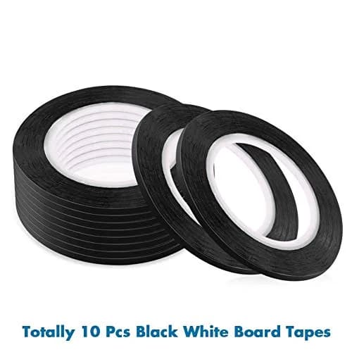 cridoz Black Pinstripe Tape 1/8 inch x 108 ft (Pack of 40 Rolls) | Grid Marking & Organization Tape thumbnail 2