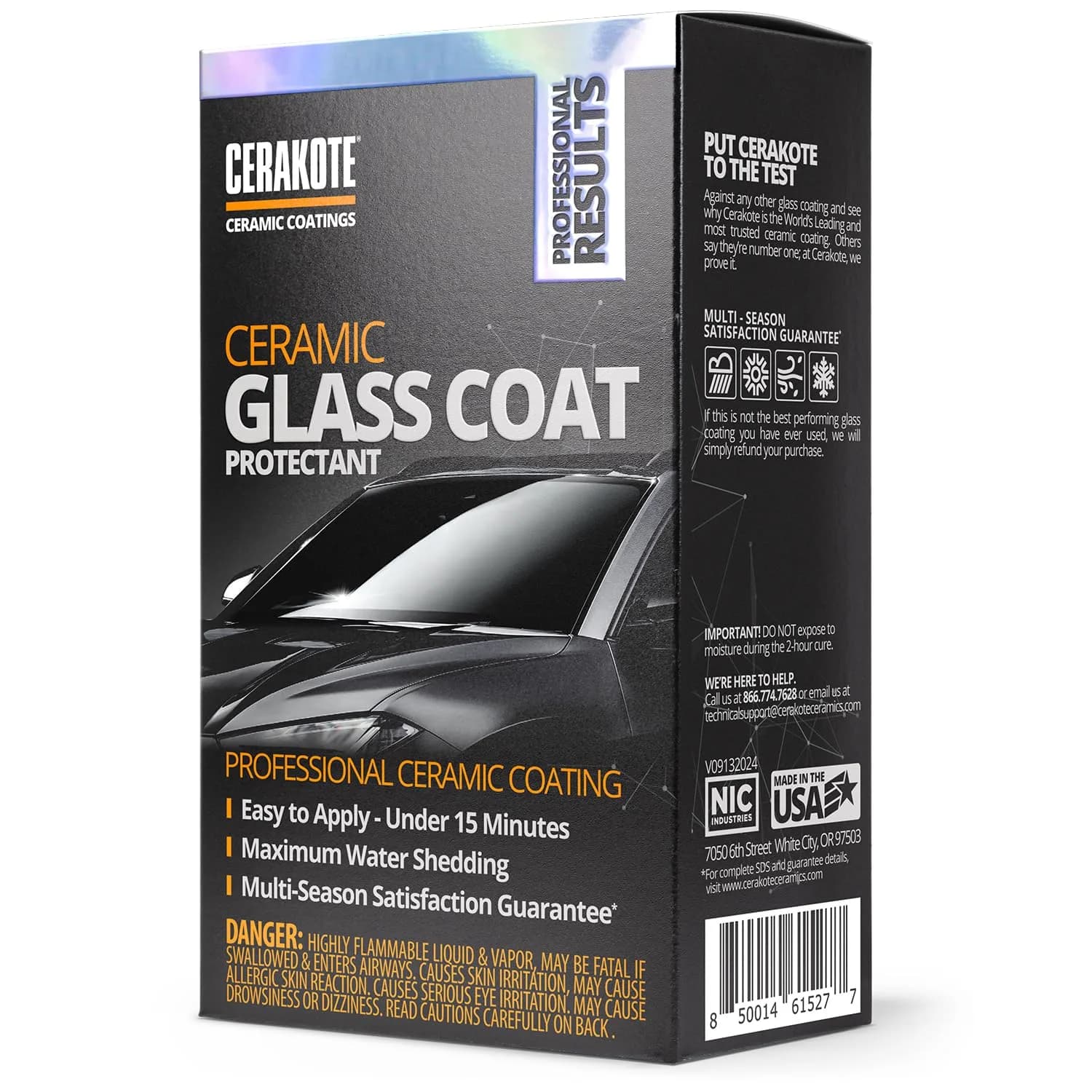 CERAKOTE Ceramic Glass Coat Protectant Pack of 2 | Hydrophobic Windshield Coating for Enhanced Visibility - view 5