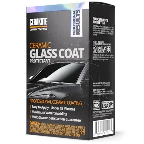CERAKOTE Ceramic Glass Coat Protectant Pack of 2 | Hydrophobic Windshield Coating for Enhanced Visibility thumbnail 5