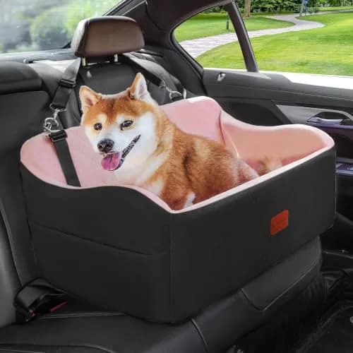 Lealchum Dog Car Seat for Medium/Large Dogs | Washable, Removable & Safe (Large) thumbnail 1