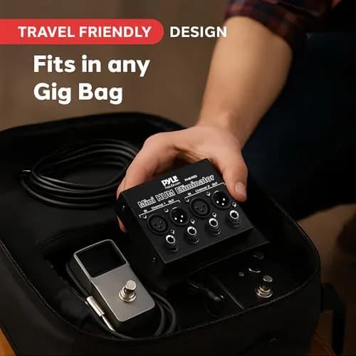 Pyle PHE400 Compact Mini Hum Eliminator Box 2-Channel | Reduces Ground Loop Hum thumbnail 3
