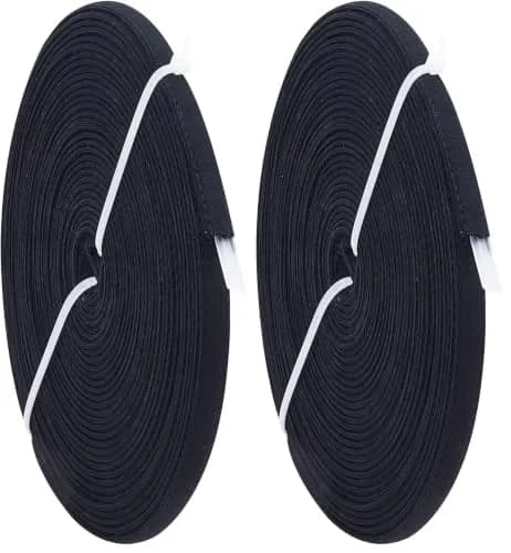 PH PandaHall Cotton Covered Boning 10mm (0.4") Wide, 11m (12 Yards) Black | Flexible Support for Garments thumbnail 1