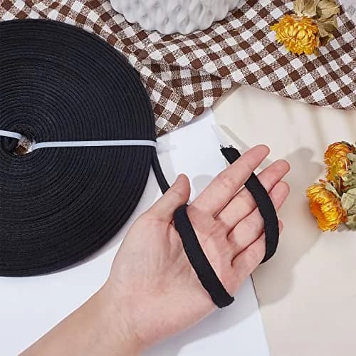 PH PandaHall Cotton Covered Boning 10mm (0.4") Wide, 11m (12 Yards) Black | Flexible Support for Garments thumbnail 5