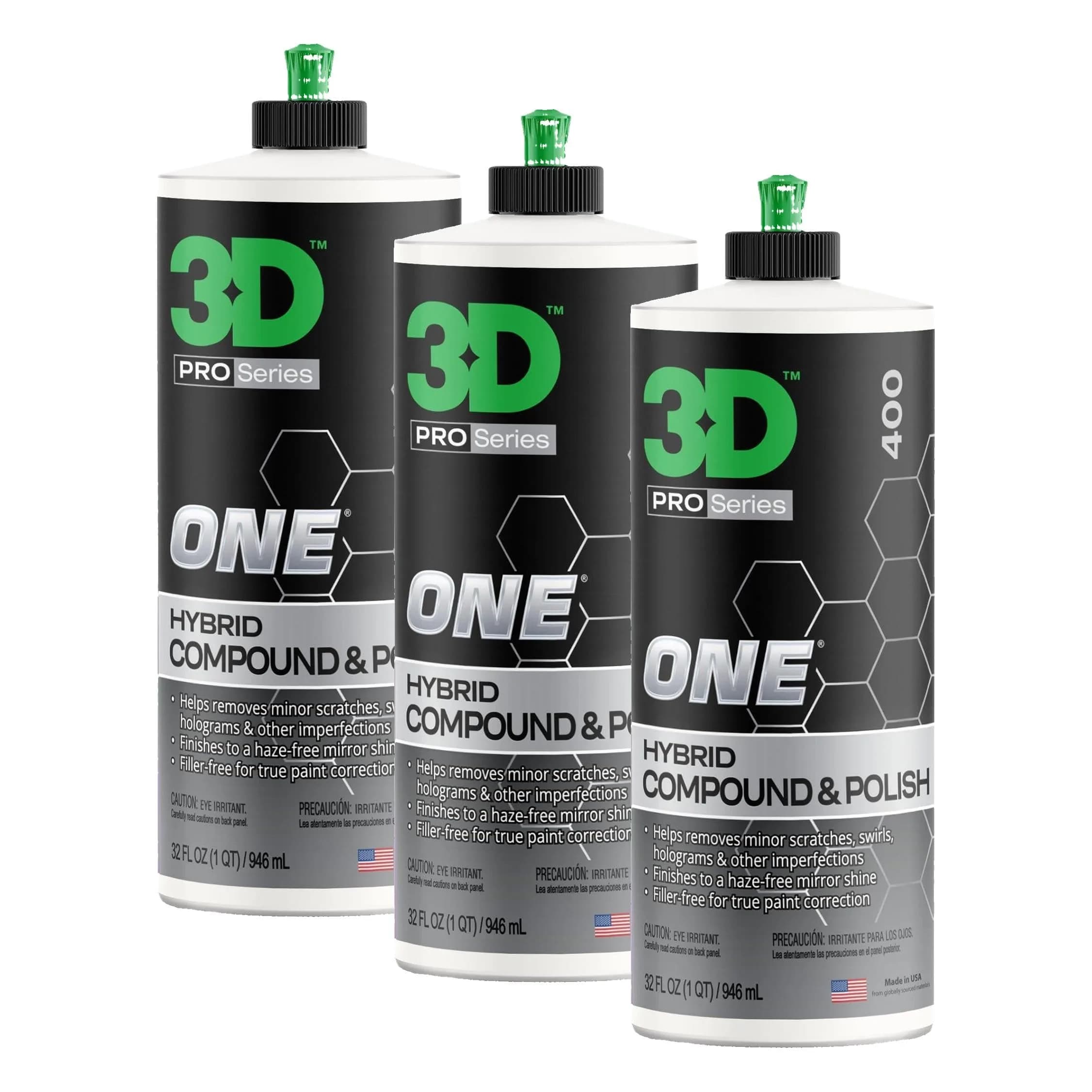 3D One Car Scratch & Swirl Remover Hybrid Rubbing Compound & Polish 2.7 L (96 oz) | True Paint Correction - main product image