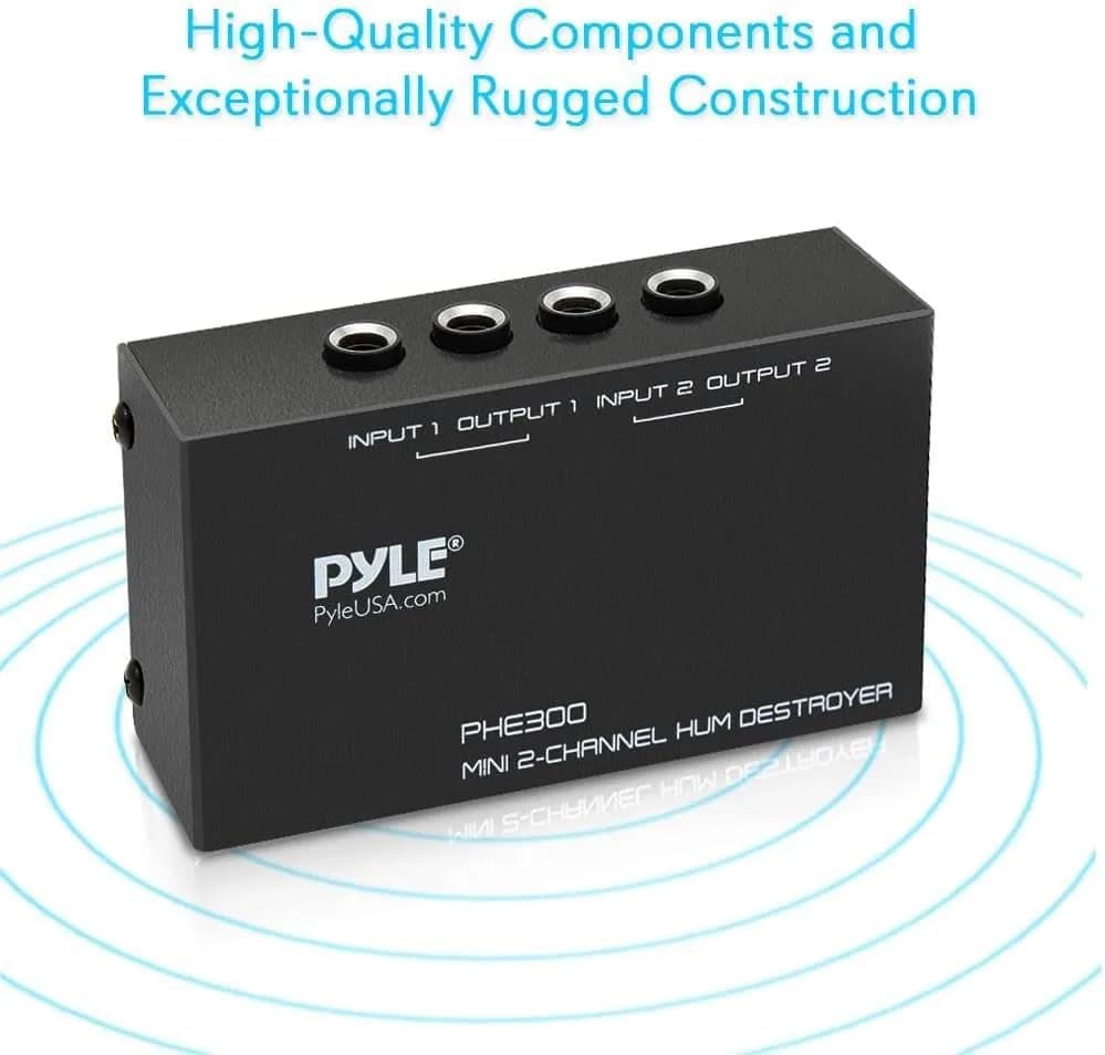 Pyle 2 Channel Passive Audio Interface with 1/4 Inch TRS Ports | USB Audio Interface for Recording Guitar thumbnail 11