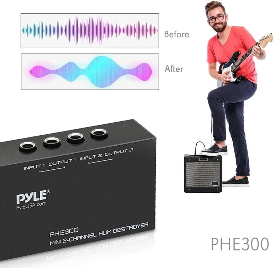 Pyle 2 Channel Passive Audio Interface with 1/4 Inch TRS Ports | USB Audio Interface for Recording Guitar thumbnail 14