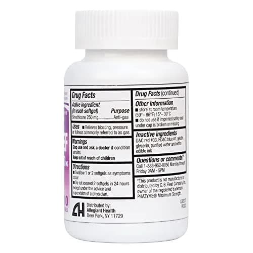 HealthA2Z Gas Relief Simethicone 250mg Softgels | 400 Count (2x200) Fast Acting Gas Relief thumbnail 4