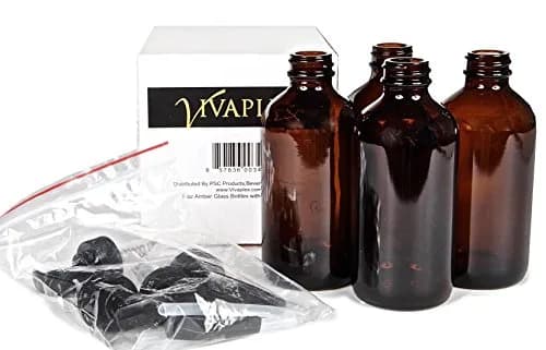 Vivaplex 8oz Amber Glass Bottles with Pump Dispenser | Reusable, Stylish & Leak-Proof thumbnail 3