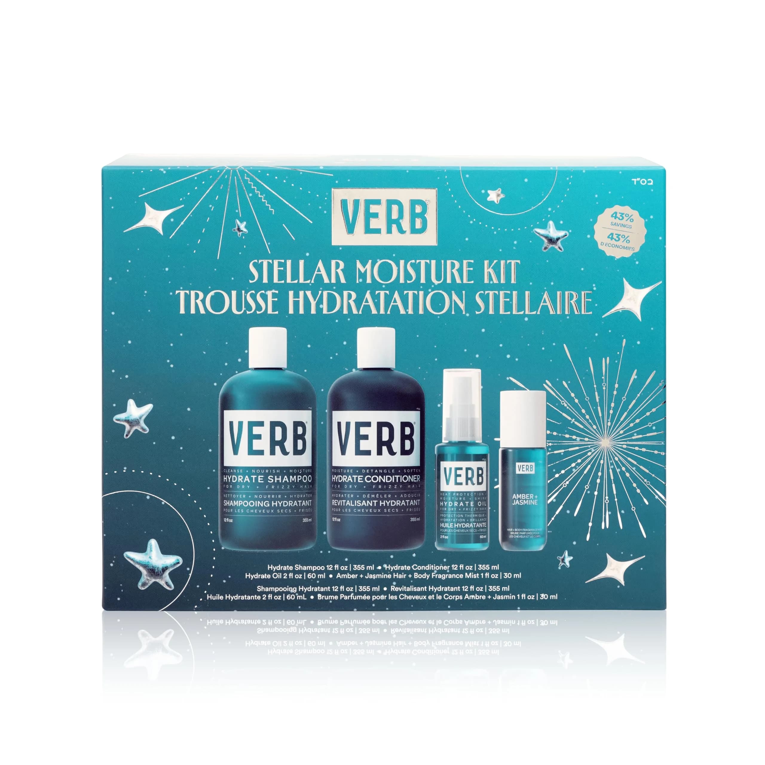 VERB Hydrate Stellar Moisture Kit, 4-Piece Set - Deep Hydration & Frizz Control for All Hair Types