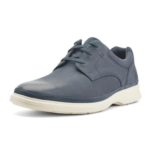 Rockport Dressports 2 Go Plain Toe Dark Blue 11.5 Wide | Classic Leather Comfort thumbnail 1