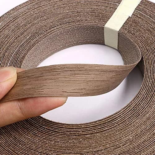 Skelang Walnut Wood Veneer Edge Banding 2 Rolls | 1.9cm x 15.24m (3/4" x 50') Preglued Iron-on Wood Tape thumbnail 3
