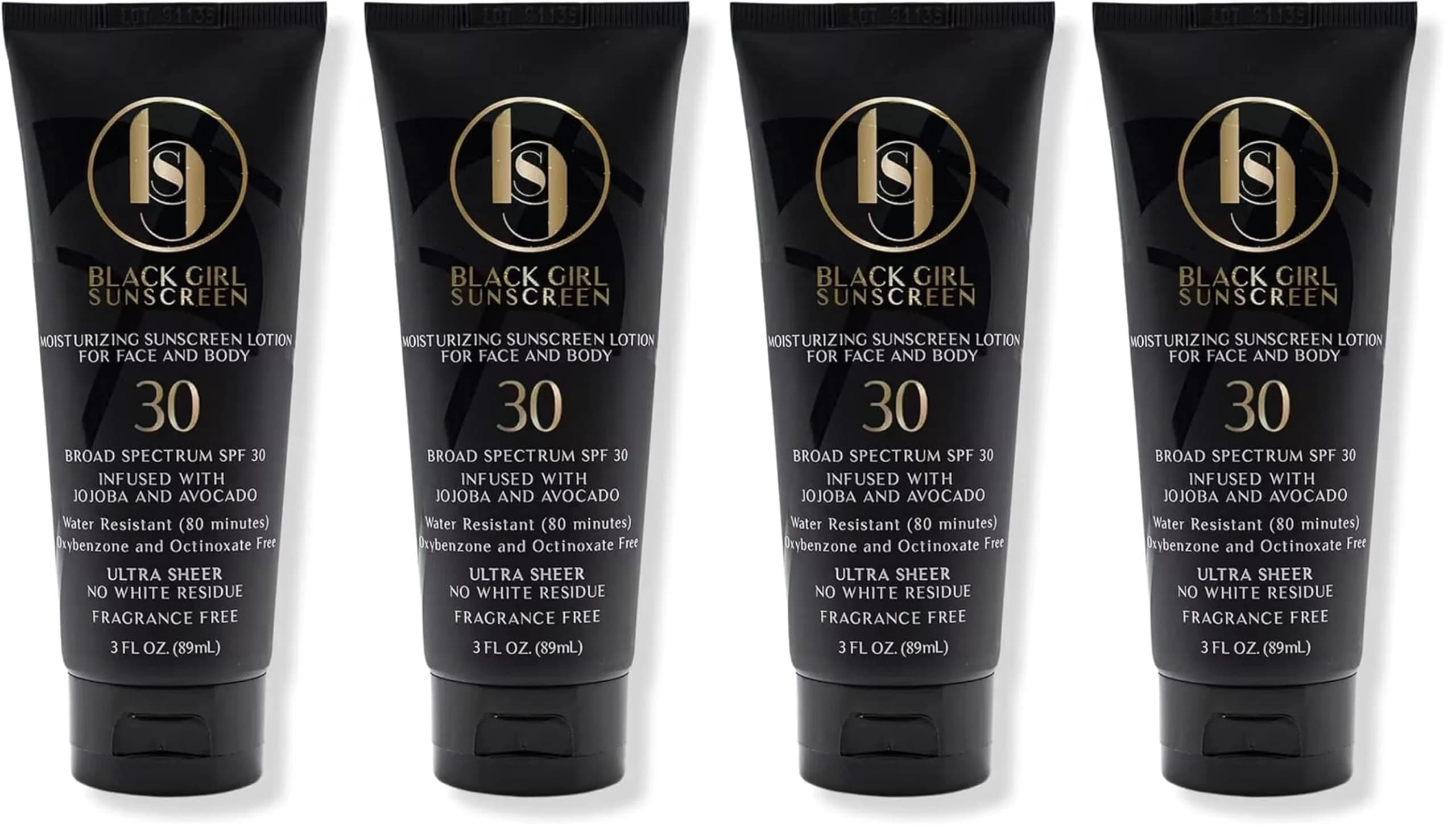 Black Girl Sunscreen SPF 30 Face & Body Lotion 3 fl oz (12 fl oz) | Moisturizing Sun Protection for Melanin Rich Skin — 3 Fl Oz