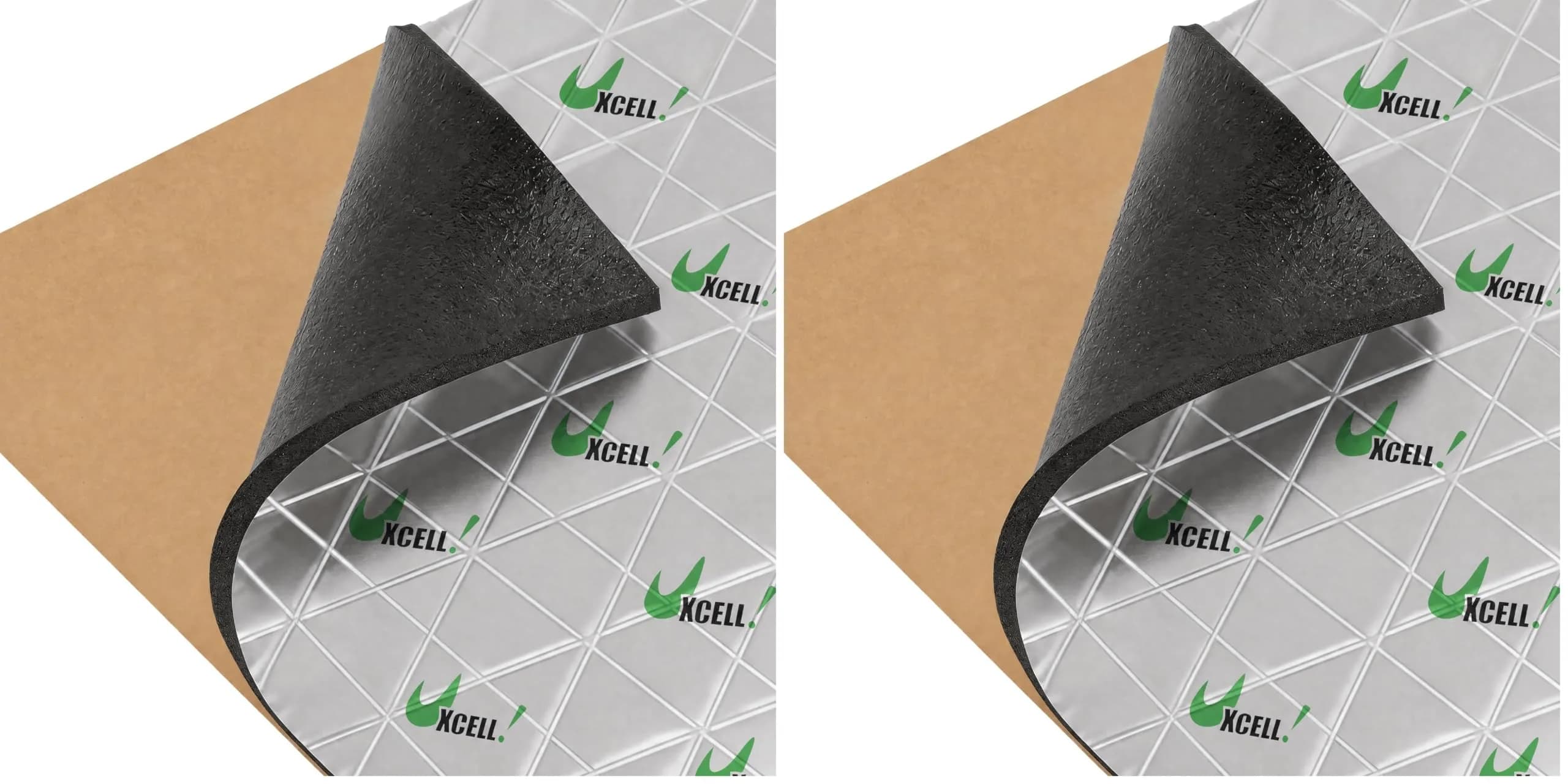 uxcell Sound Deadening Insulation Mat 10mm 6.5sqft (Pack of 2) | Reduces Car Noise & Heat - main product image