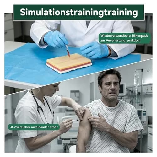 Medarchitect Venipuncture IV Injection Training Pad Model with 4 Veins & 3 Skin Layers | Practice Safe & Realistic thumbnail 6