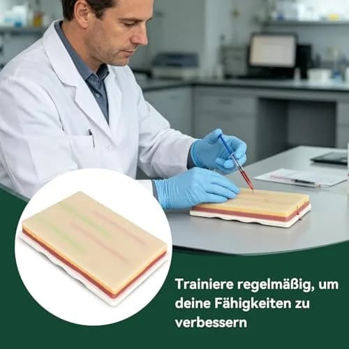 Medarchitect Venipuncture IV Injection Training Pad Model with 4 Veins & 3 Skin Layers | Practice Safe & Realistic thumbnail 7