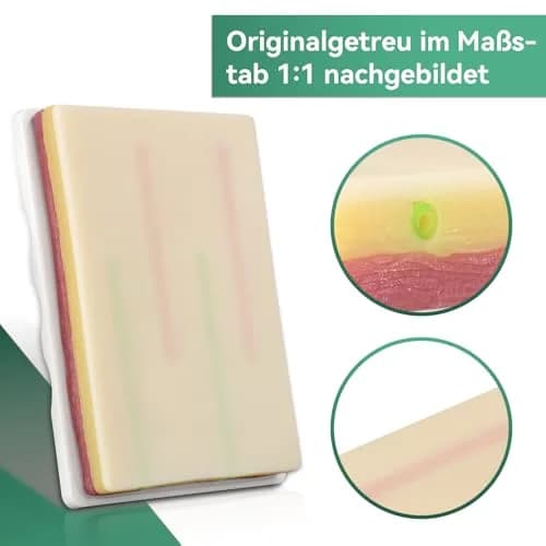Medarchitect Venipuncture IV Injection Training Pad Model with 4 Veins & 3 Skin Layers | Practice Safe & Realistic thumbnail 2