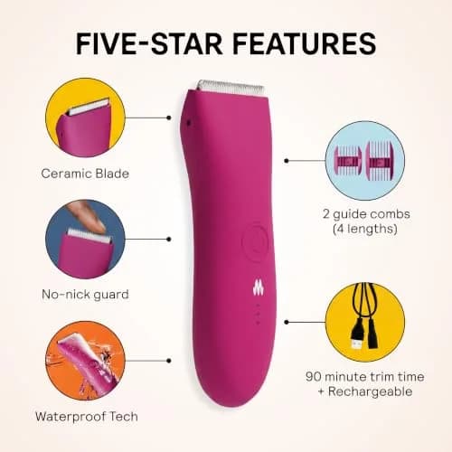 MERIDIAN The Trimmer Original Body Hair Trimmer for Men & Women Cosmos | Waterproof Rechargeable Groomer thumbnail 2