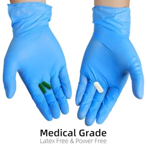 Oh! Trendy Disposable Medical Vinyl Exam Gloves - Latex-Free Powder-Free Large | Medical-Grade Safety thumbnail 5