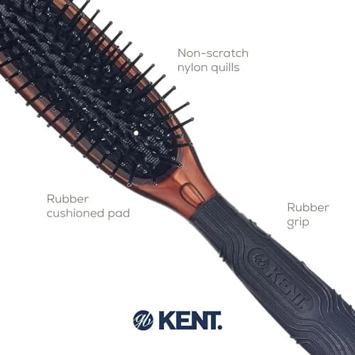Kent HeadHog Detangler Brush Pack of 3 | Anti-Static Rounded Nylon Bristles for All Hair Types thumbnail 5