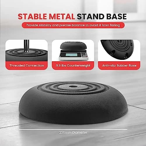 Pyle Universal Microphone Stand - Handheld Mic Compatible, Heavy Base, Adjustable Height 2.8-5 Ft, Pair thumbnail 5