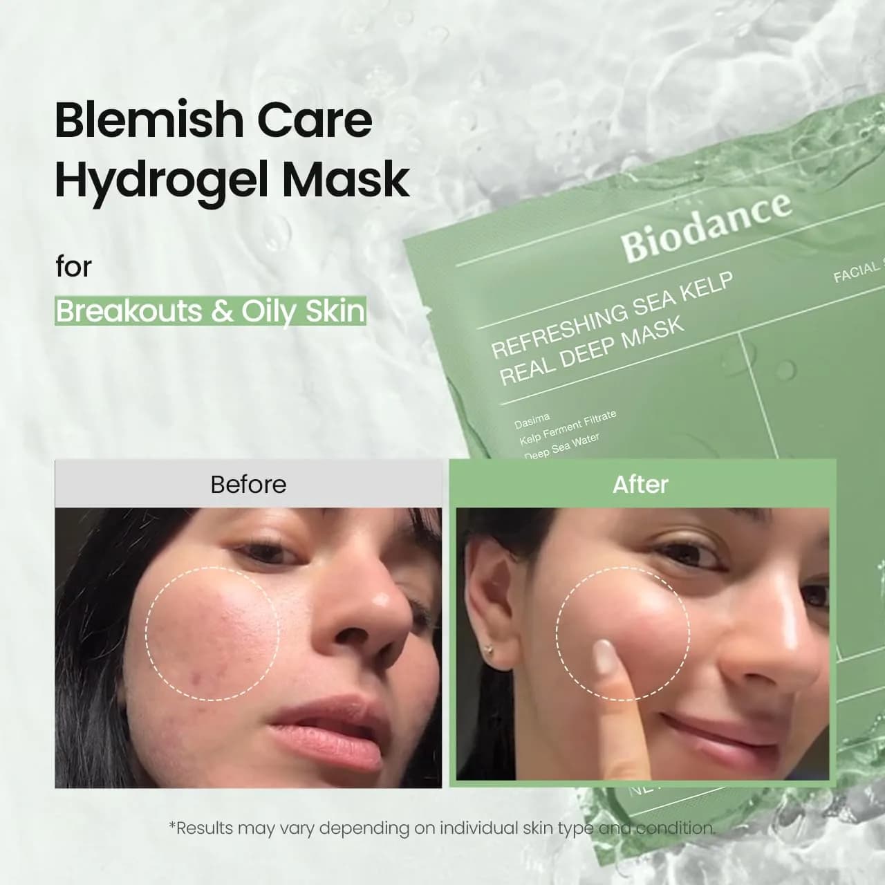 BIODANCE Sea Kelp Deep Mask | Overnight Hydrogel Face Mask for Hydration & Sun Relief
