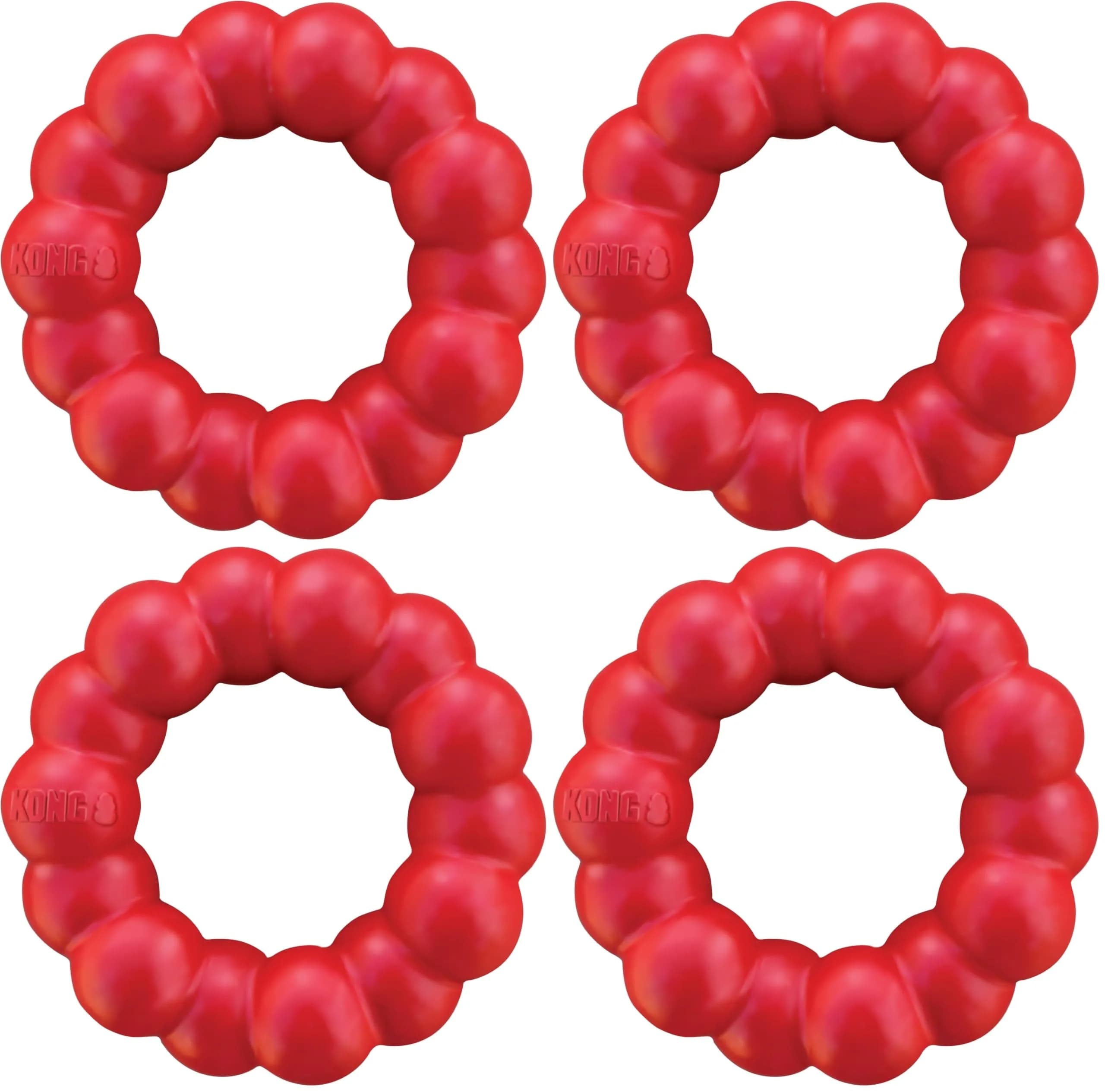 KONG Ring - Natural Rubber Chew Toy for Medium/Large Dogs | Supports Dental & Instincts