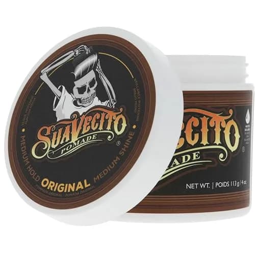 Suavecito Pomade Original Hold 4 oz | Medium Shine, All Hair Types, Water Based, Flake-Free, Easy Wash Out thumbnail 8