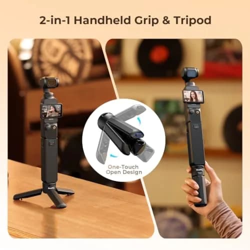 SmallRig Pocket 4P/4/3/Xtra Muse Battery Handle 5000mAh with Mini Tripod, 20W Fast Charge | 10.7cm Length thumbnail 7