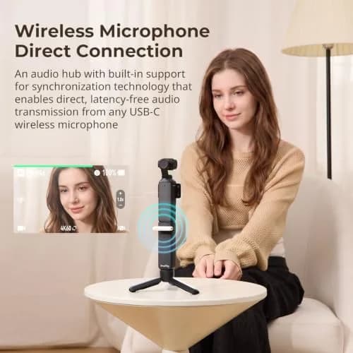 SmallRig Pocket 4P/4/3/Xtra Muse Battery Handle 5000mAh with Mini Tripod, 20W Fast Charge | 10.7cm Length thumbnail 4