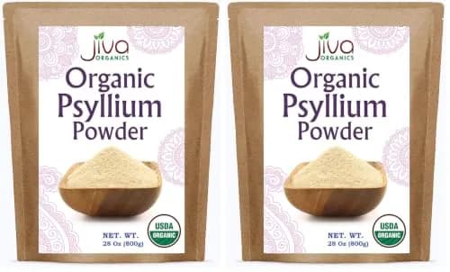 Jiva Organics Psyllium Husk Powder 1.75 LB Pack of 2 | Gluten-Free, Organic, Keto Friendly thumbnail 1
