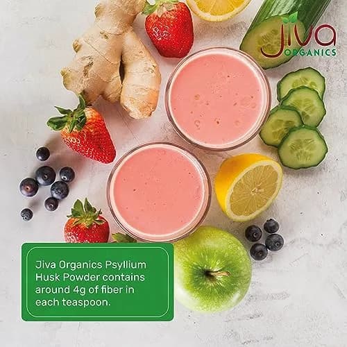 Jiva Organics Psyllium Husk Powder 1.75 LB Pack of 2 | Gluten-Free, Organic, Keto Friendly thumbnail 3