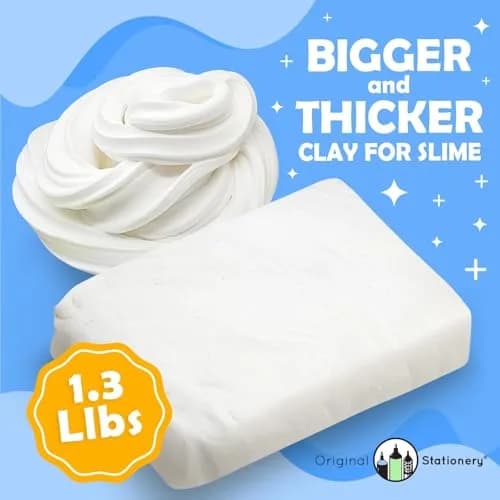 Original Stationery Soft Clay for Slime Making - Moldable Modeling Clay for Kids, 600g | Perfect for Butter & Foam Slime, Creative Gift thumbnail 2