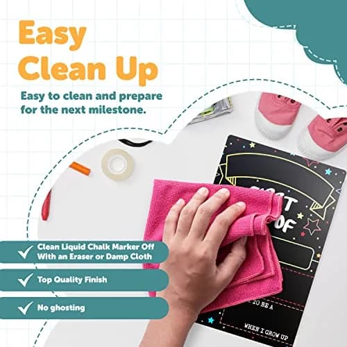 GSM Brands First Day Last Day of School Double Sided Sign 30.5cm (12" x 7.9") | Classic Design for Milestones thumbnail 4