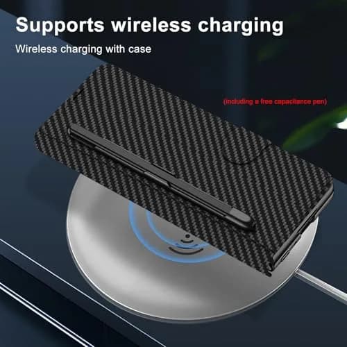 DEMCERT Full Body Armor Case for Samsung Galaxy Z Fold 8 Ultra with Stylus Carbon Fibre | Slim Leather Protection thumbnail 7