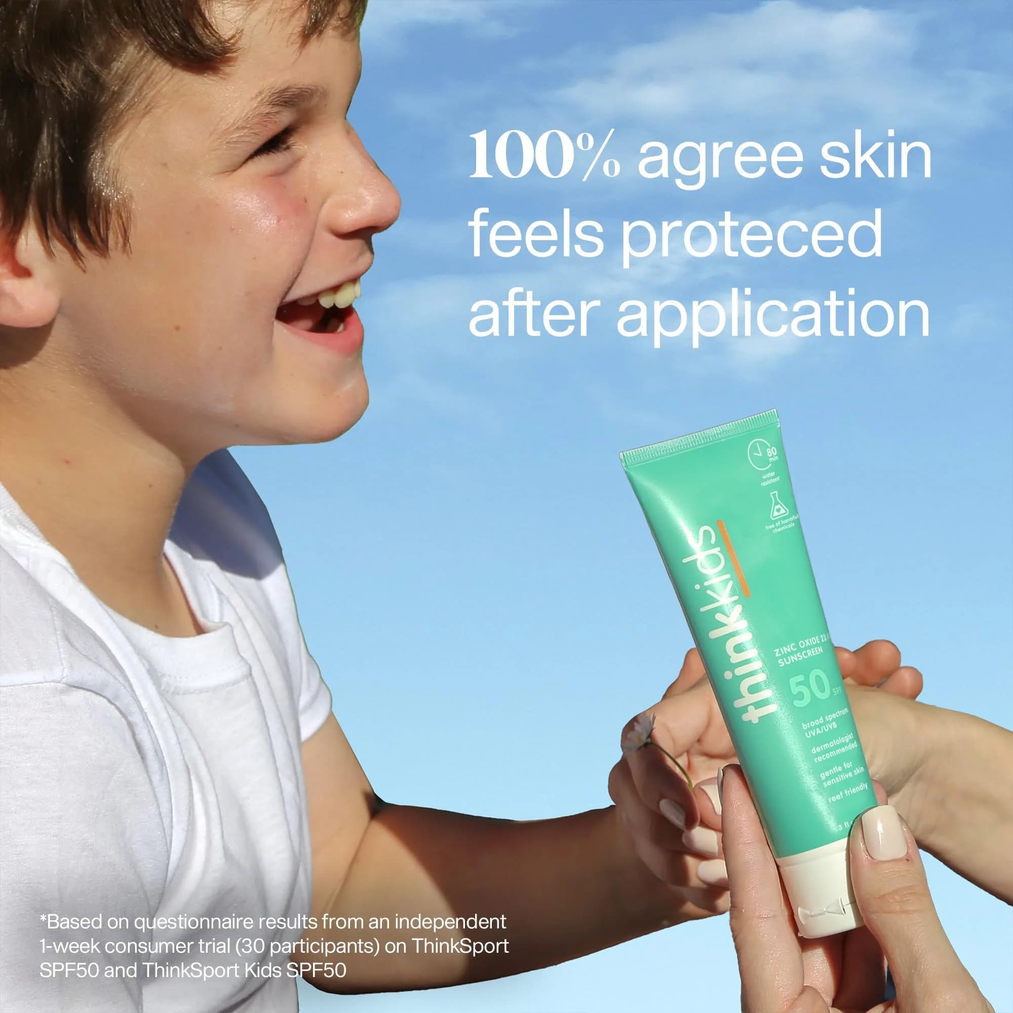 Thinkkids Safe Mineral Sunscreen SPF 50+, 178ml (6 Fl Oz) | Broad Spectrum UVA/UVB Protection for Children - view 8