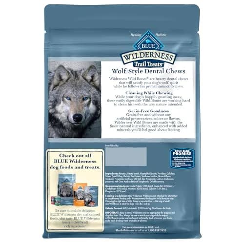 Blue Buffalo Wilderness Small Dog Dental Chews 1.69 Pound | Grain-Free, Fresh Breath, Plaque Control thumbnail 2