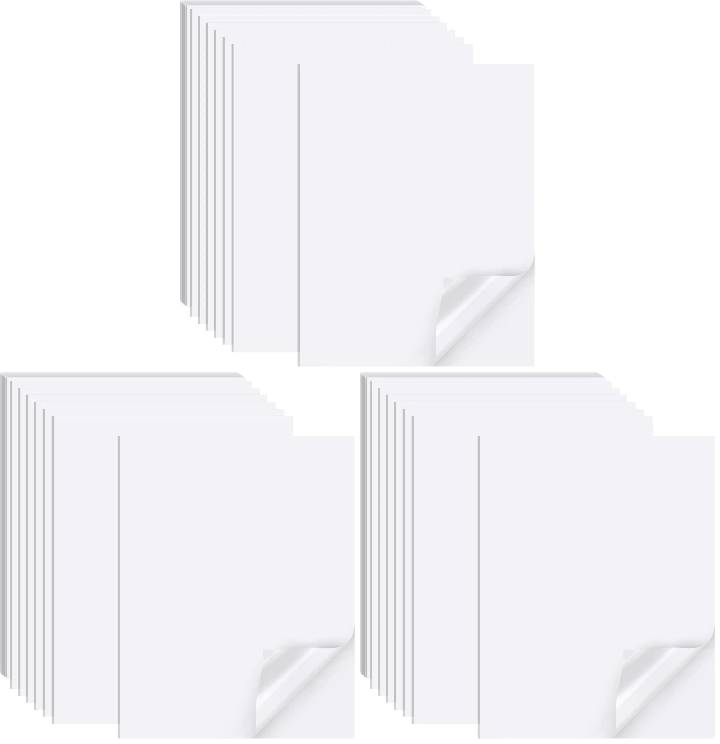 Joyberg Matte Printable Sticker Paper 120 Sheets (8.5"x11") | Full Sheet Labels for Inkjet & Laser Printers