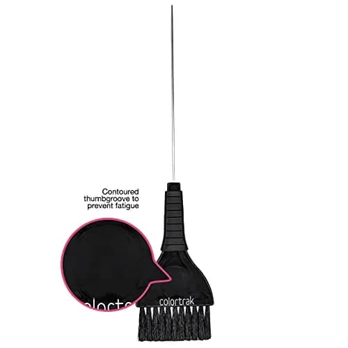 Colortrak Duo Color Brush, Pin Tail | Precise Hair Color Application, Ergonomic Rubber Grip, Pack of 4 thumbnail 6