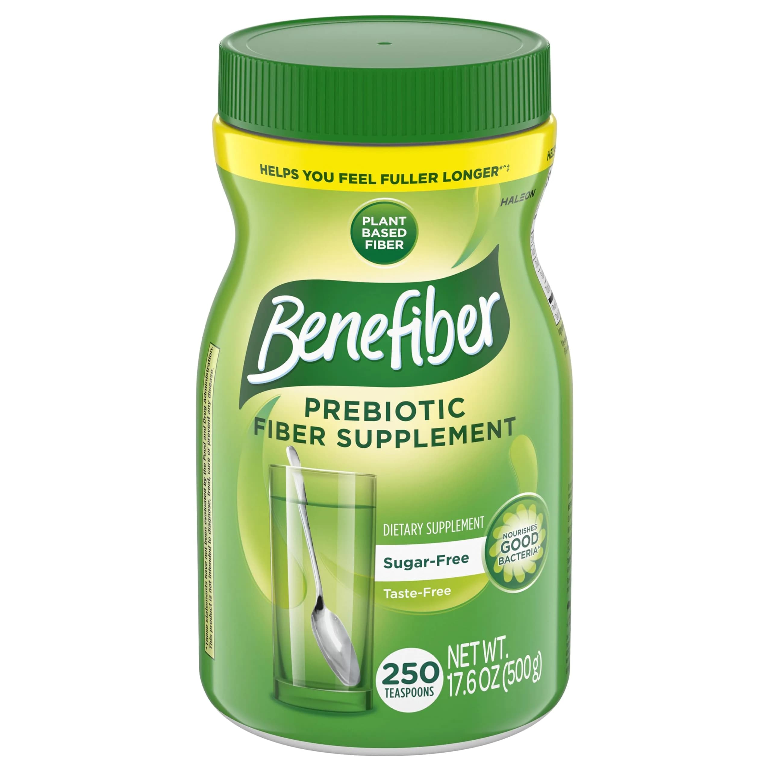 Benefiber Daily Prebiotic Fiber Supplement Powder Unflavored 17.6 oz (798 g) | Nourishes Gut Bacteria for Digestive Health — 1.1 Pound