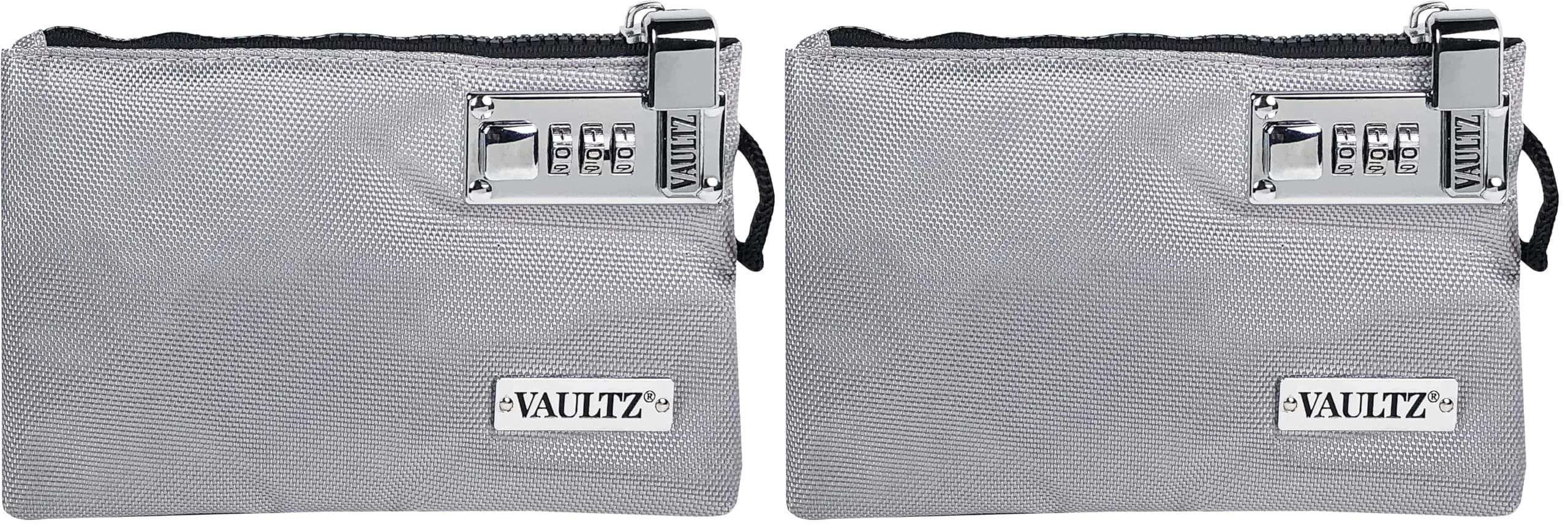 Vaultz Gray Locking Accessories Pouch, 5 x 8 Inches, Pack of 2 - main product image