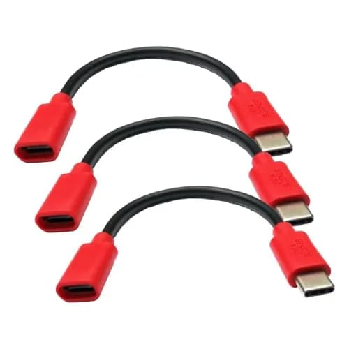 PortaPow USB-C Data Blocker Twin Pack (3 Units Total) | Secure Charging for USB-C Devices thumbnail 1