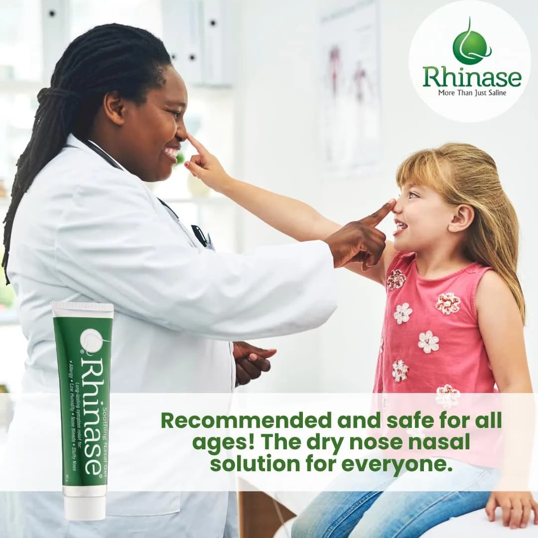Rhinase Nasal Gel 1 oz | Steroid-Free Moisturizing Nasal Relief for Children & Adults