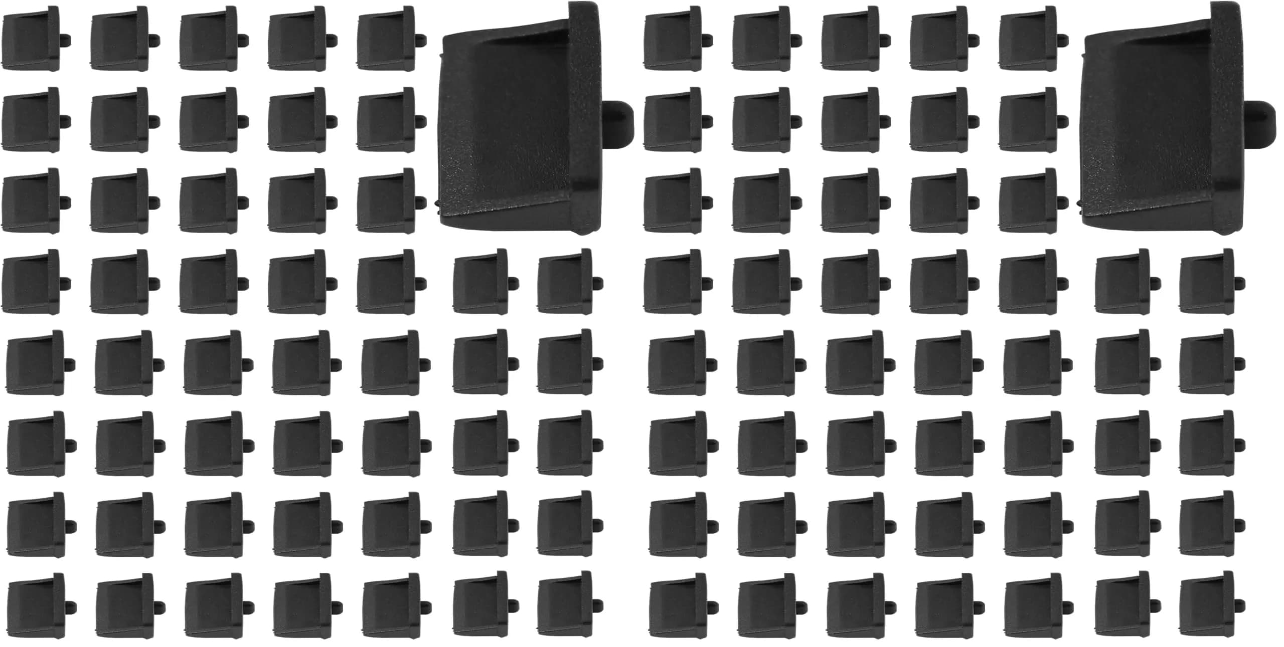 GINTOOYUN USB Anti Dust Cap Silicone Pack of 50 | Port Plug Cover for USB Type A Female End - main product image