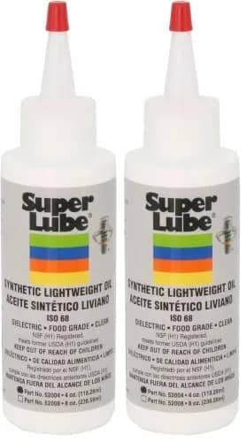 Super Lube Multi-Purpose Lightweight Synthetic Oil ISO 68 Hydraulic Grade 203ml (8 Fl Oz) | Food Grade Lubricant for Metal thumbnail 1