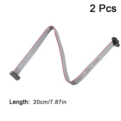 Treedix 1.27mm Pitch IDC Ribbon Cable 200mm (7.87 in) Female to Female, Pack of 2 | JTAG/ISP Connecting SWD Cable thumbnail 5