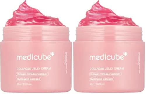 medicube Collagen Jelly Cream 100ml (3.38 Fl Oz) | Niacinamide & Hydrolyzed Collagen for 24h Glow & Lifted Look thumbnail 1