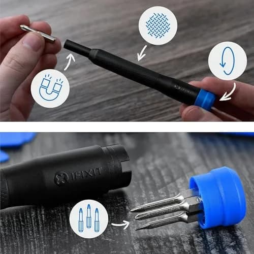 iFixit Moray Driver Kit - 32 Precision Bits for Electronics | Compact, Portable, USA Quality thumbnail 5