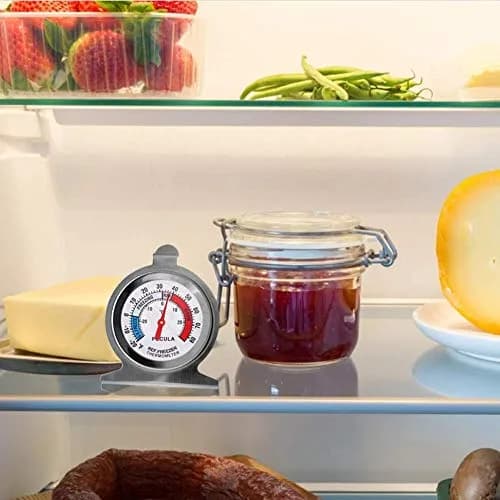 PECULA Refrigerator Thermometer 6 Pack | -30-30°C (20-80°F) Classic Dial Freezer Thermometer thumbnail 6
