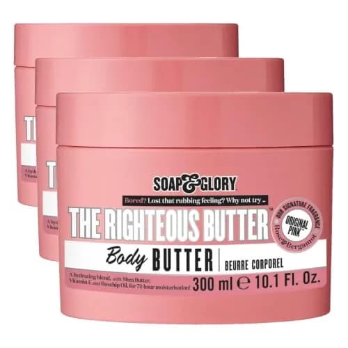 Soap & Glory The Righteous Body Butter 900ml (30.3 fl oz) | Hydrating Moisturizer for Dry Skin with Shea Butter thumbnail 1